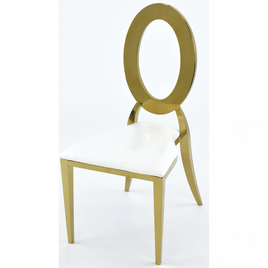 Stainless Steel Ava Dining Chair-Gold Set Of 4 By Atlas | Dining Chairs| Modishstore