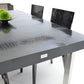 A&X Skyline - Modern Black Crocodile Lacquer Extendable Dining Table | Dining Tables | Modishstore - 4
