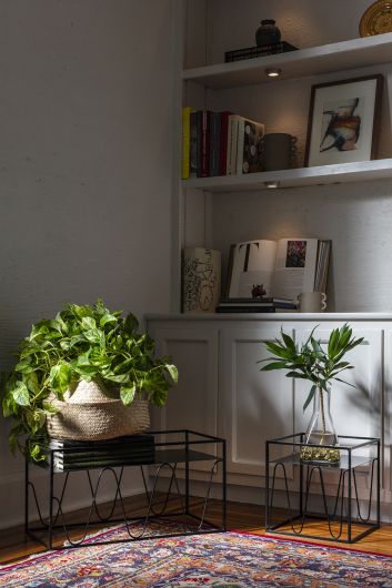 Azami Black Metal Plant Stand By Accent Decor- 2 Sizes | Stands | Modishstore - 1