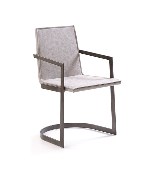 Jago - Modern White Wash Grey Dining Chair | Modishstore | Dining Chairs