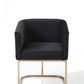 Vig Furniture Modrest Yukon Modern Velvet & Gold Dining Chair | Modishstore | Dining Chairs