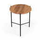 Modrest Bacone - Industrial Oak and Black Iron End Table | Modishstore | End Tables-2