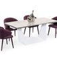 Modrest Baldwin - Modern White Ceramic Extendable Dining Table | Dining Tables | Modishstore - 4