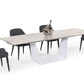 Modrest Baldwin - Modern White Ceramic Extendable Dining Table | Dining Tables | Modishstore - 2