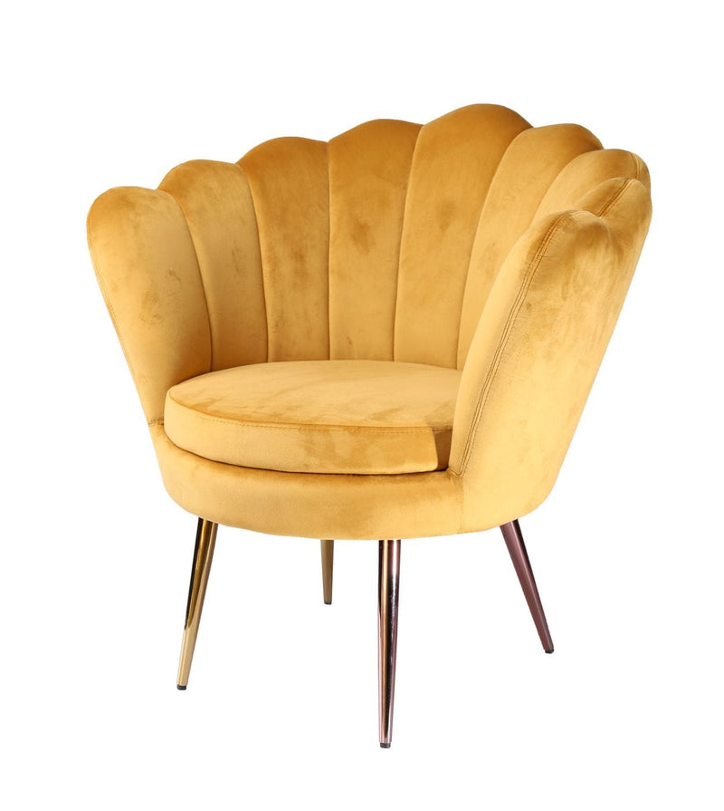Modrest Balina - Transitional Gold Accent Chair | Accent Chairs | Modishstore