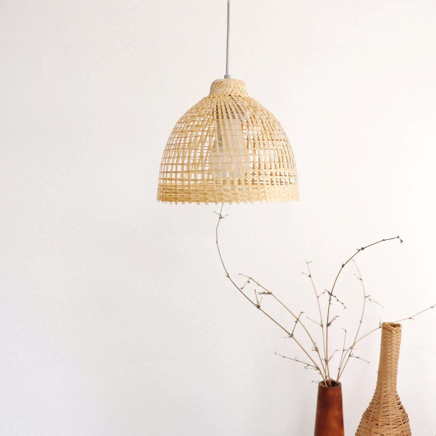 Sama - Bamboo Pendant Light Shade By Thaihome | Pendant Lamps | Modishstore - 4