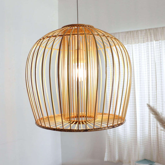 Boonta - Bamboo Pendant Light Shade (10- 15 Inches) By Thaihome | Pendant Lamps | Modishstore