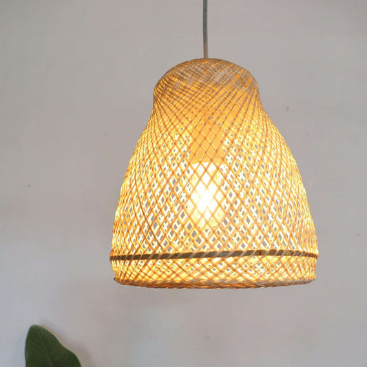 Muntana Bamboo Pendant Light (10 -11 Inches) By Thaihome | Pendant Lamps | Modishstore