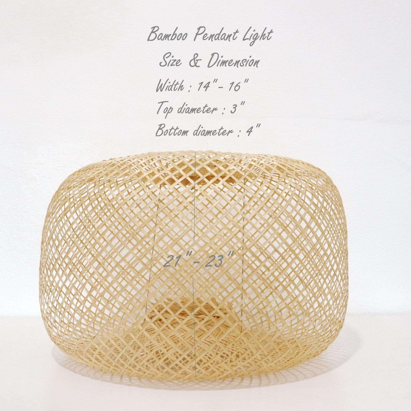 Pattranan - Bamboo Pendant Light Shade By Thaihome | Pendant Lamps | Modishstore - 2