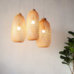 Teeraya Bamboo Pendant Light Shade Size F (Flexible) By Thaihome