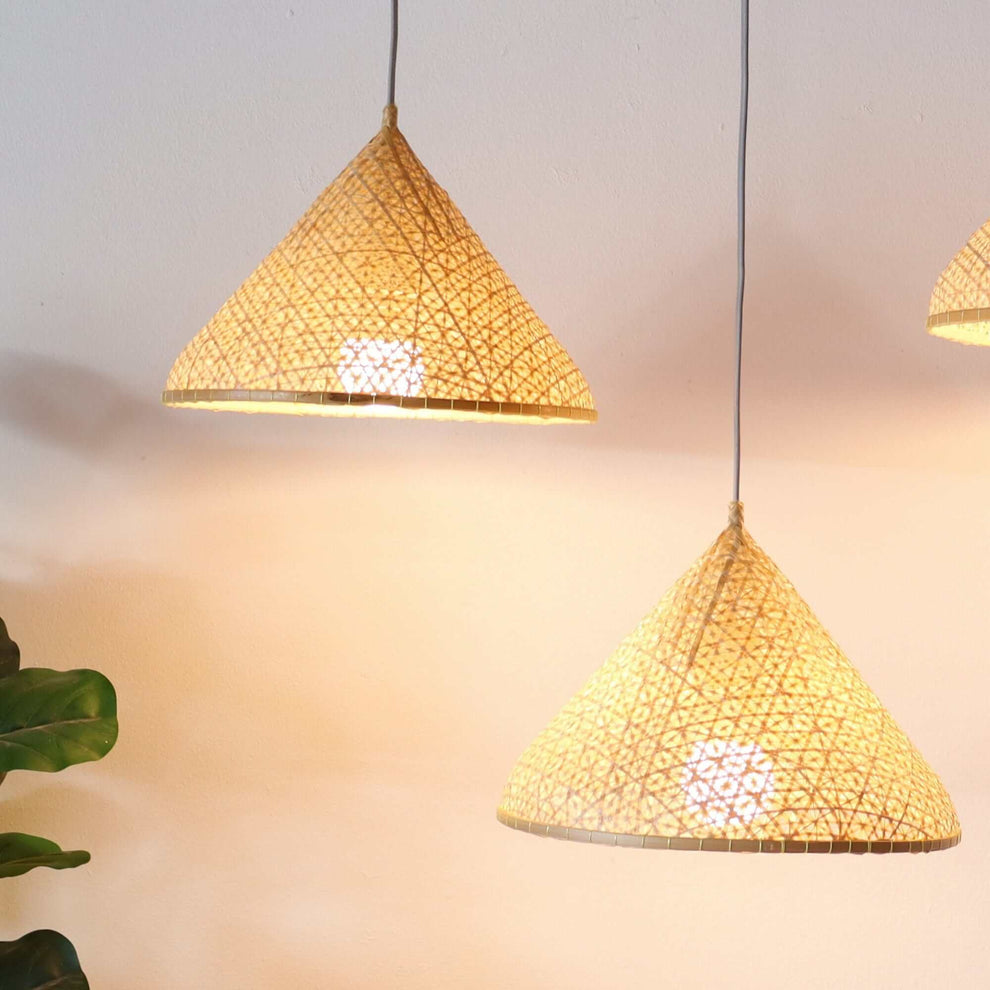 Yen - Bamboo Pendant Light (Set Of 3) By Thaihome | Pendant Lamps | Modishstore - 3