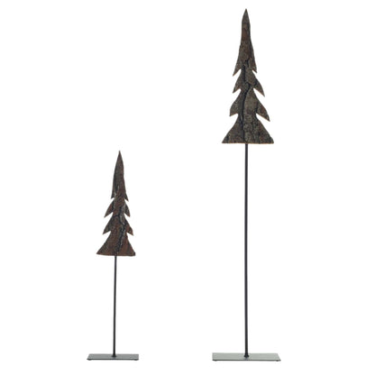 Barklin Tree Set of 2 by Accent Decor | Christmas Trees | Modishstore - 3