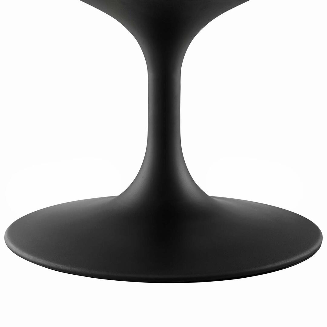 Modway Lippa 48" Oval-Shaped Walnut Coffee Table in Black Walnut | Coffee Tables | Modishstore-2
