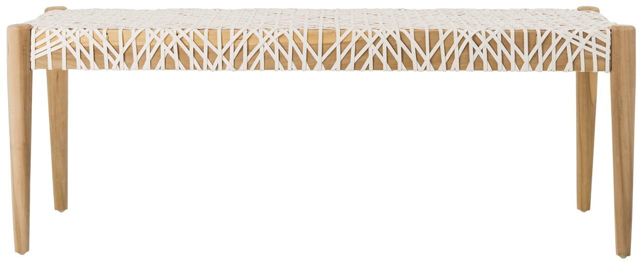 Safavieh Bandelier Leather Weave Bench | Benches | Modishstore - 1