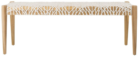 Safavieh Bandelier Leather Weave Bench | Benches | Modishstore - 1