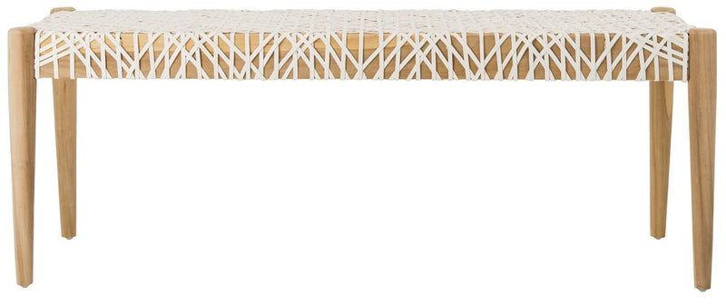 Safavieh Bandelier Leather Weave Bench | Benches | Modishstore - 1