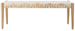 Safavieh Bandelier Leather Weave Bench