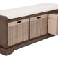 Safavieh Landers 3 Drawer/Cushion Storage Bench | Stools & Benches |  Modishstore  - 3