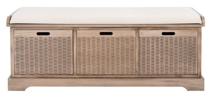 Safavieh Landers 3 Drawer/Cushion Storage Bench | Benches | Modishstore - 5