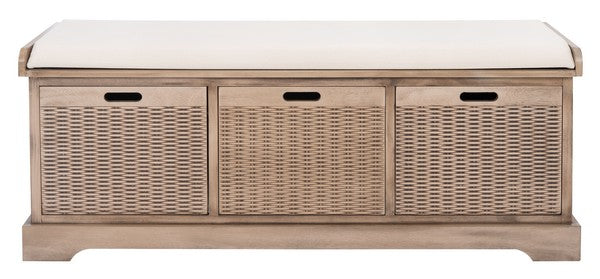 Safavieh Landers 3 Drawer/Cushion Storage Bench | Benches | Modishstore - 5