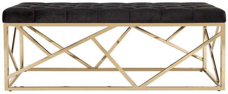 Safavieh Farah Tufted Rectangular Bench | Benches | Modishstore - 1