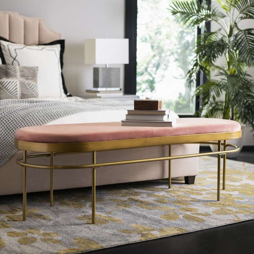 Safavieh Sylva Oval Bench | Benches | Modishstore - 2