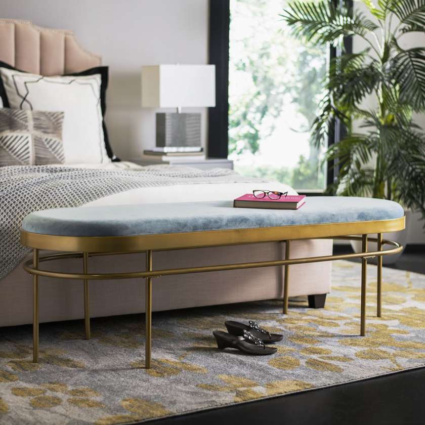 Safavieh Sylva Oval Bench | Benches | Modishstore - 7