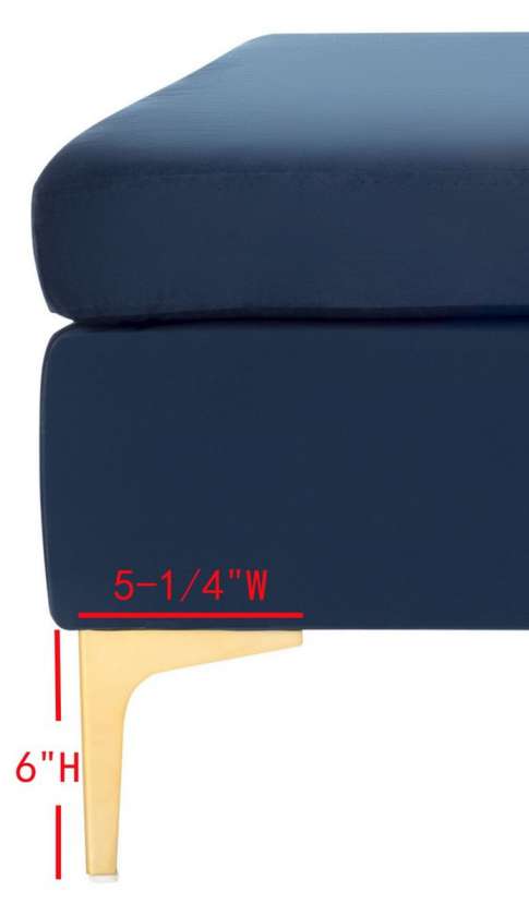 Safavieh Giovanna Square Ottoman | Side Tables | Modishstore - 4