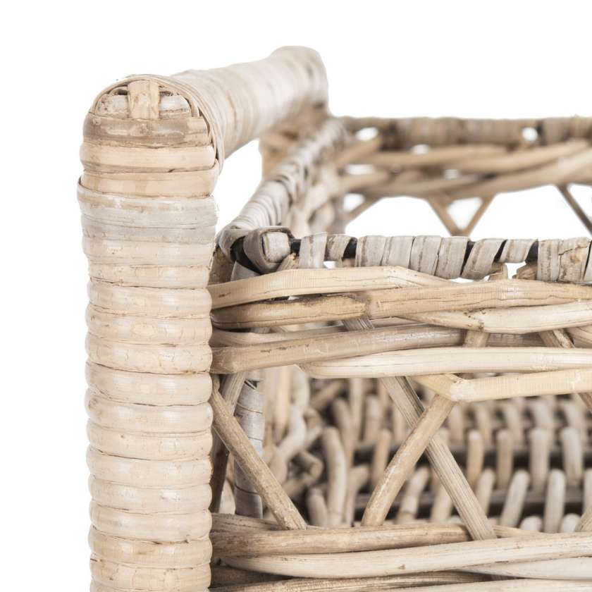 Safavieh Ambrose 2 Tier Rattan Bar Cart | Bar Carts | Modishstore - 3