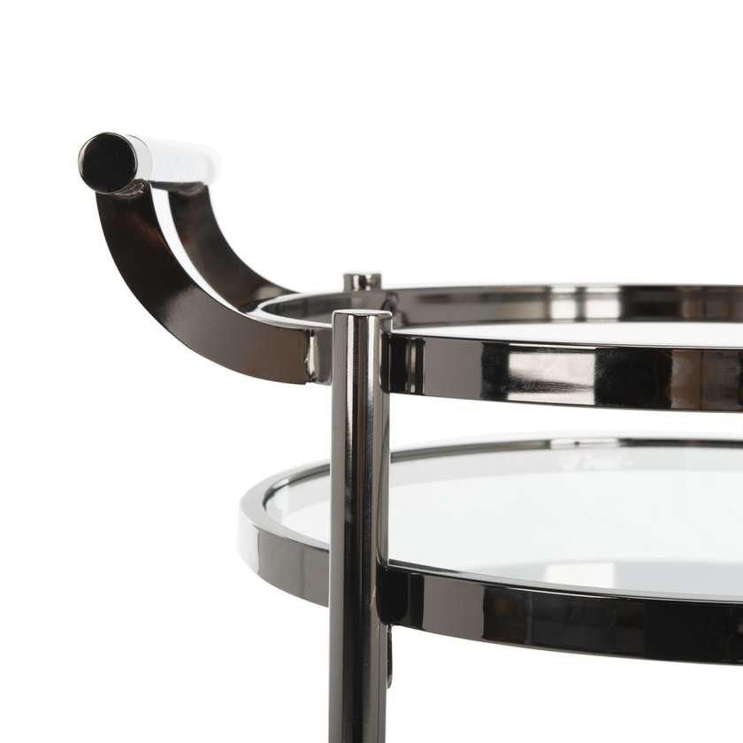 Safavieh Sienna 2 Tier Round Bar Cart | Bar Carts | Modishstore - 12