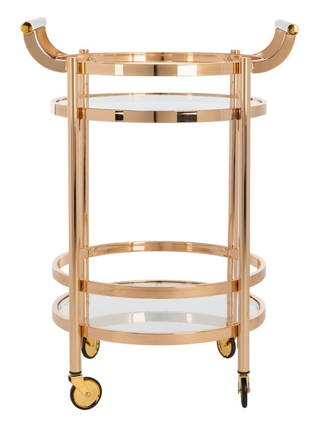 Safavieh Sienna 2 Tier Round Bar Cart | Bar Carts | Modishstore - 4