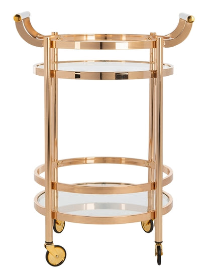 Safavieh Sienna 2 Tier Round Bar Cart | Bar Carts | Modishstore - 4