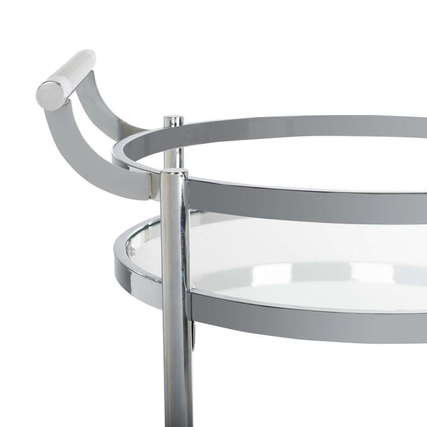 Safavieh Sienna 2 Tier Round Bar Cart | Bar Carts | Modishstore - 11