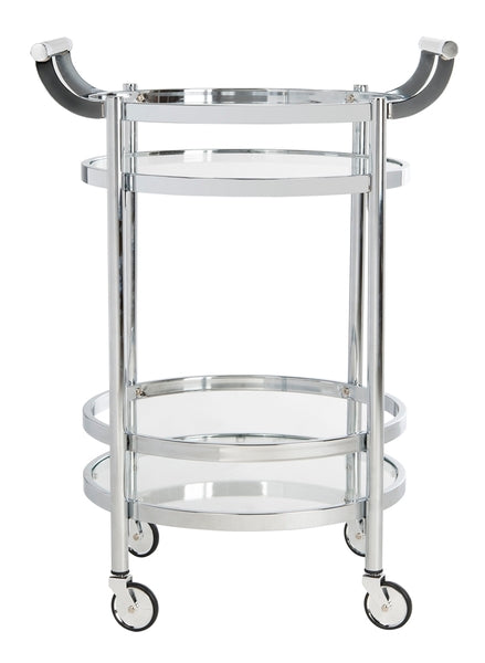 Safavieh Sienna 2 Tier Round Bar Cart | Bar Carts | Modishstore - 8