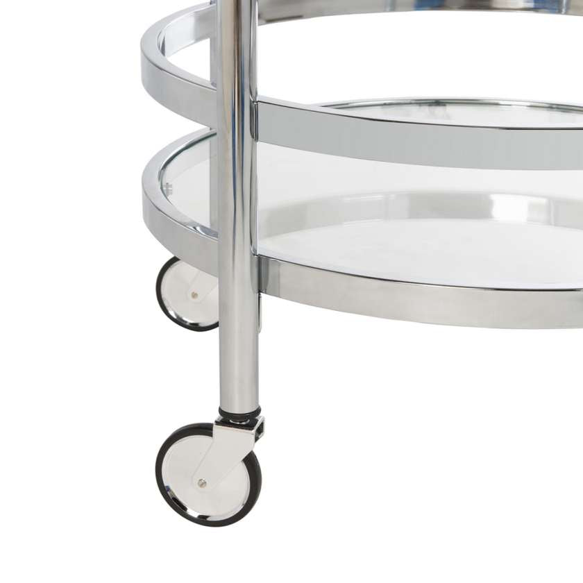 Safavieh Sienna 2 Tier Round Bar Cart | Bar Carts | Modishstore - 10
