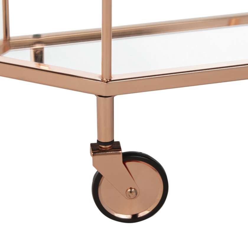 Safavieh Silva 2 Tier Octagon Bar Cart | Bar Carts | Modishstore - 3