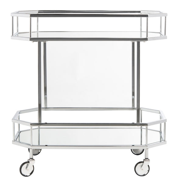 Safavieh Silva 2 Tier Octagon Bar Cart | Bar Carts | Modishstore - 5