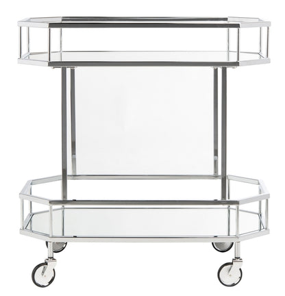 Safavieh Silva 2 Tier Octagon Bar Cart | Bar Carts | Modishstore - 5