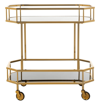 Safavieh Silva 2 Tier Octagon Bar Cart | Bar Carts | Modishstore - 7