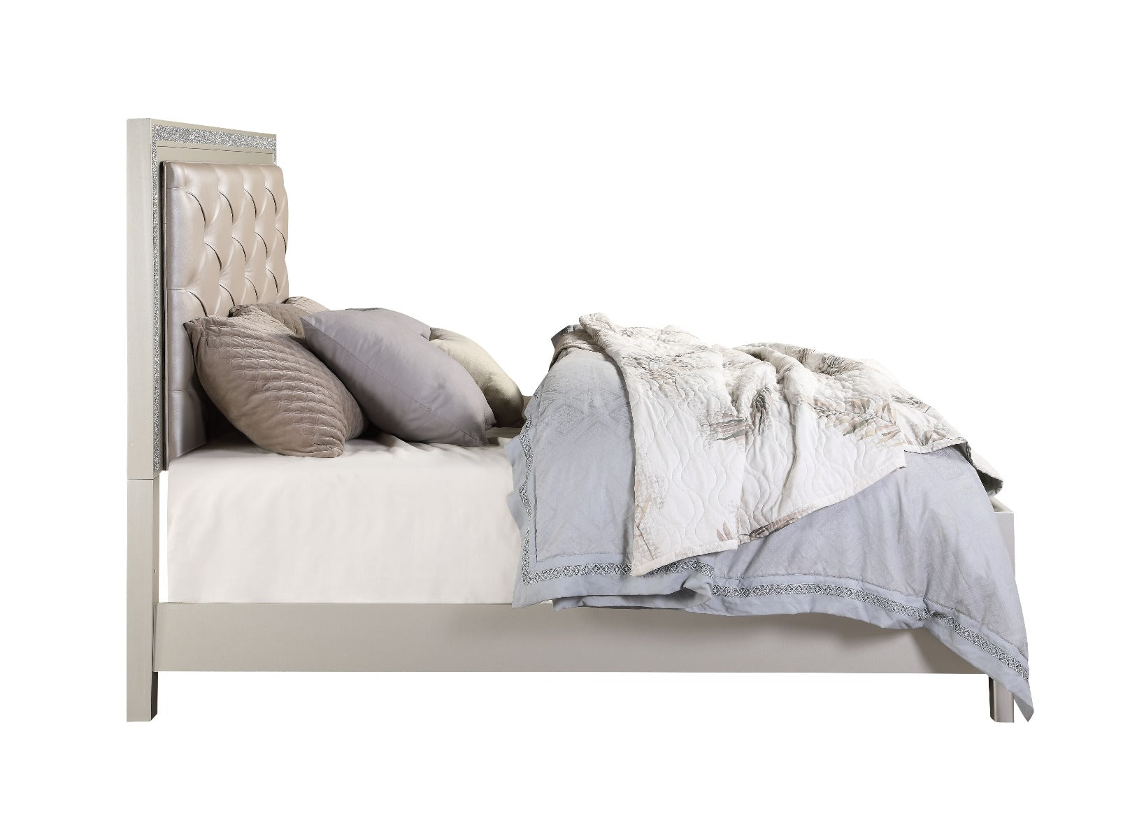Sliverfluff Eastern King Bed By Acme Furniture | Beds | Modishstore - 5