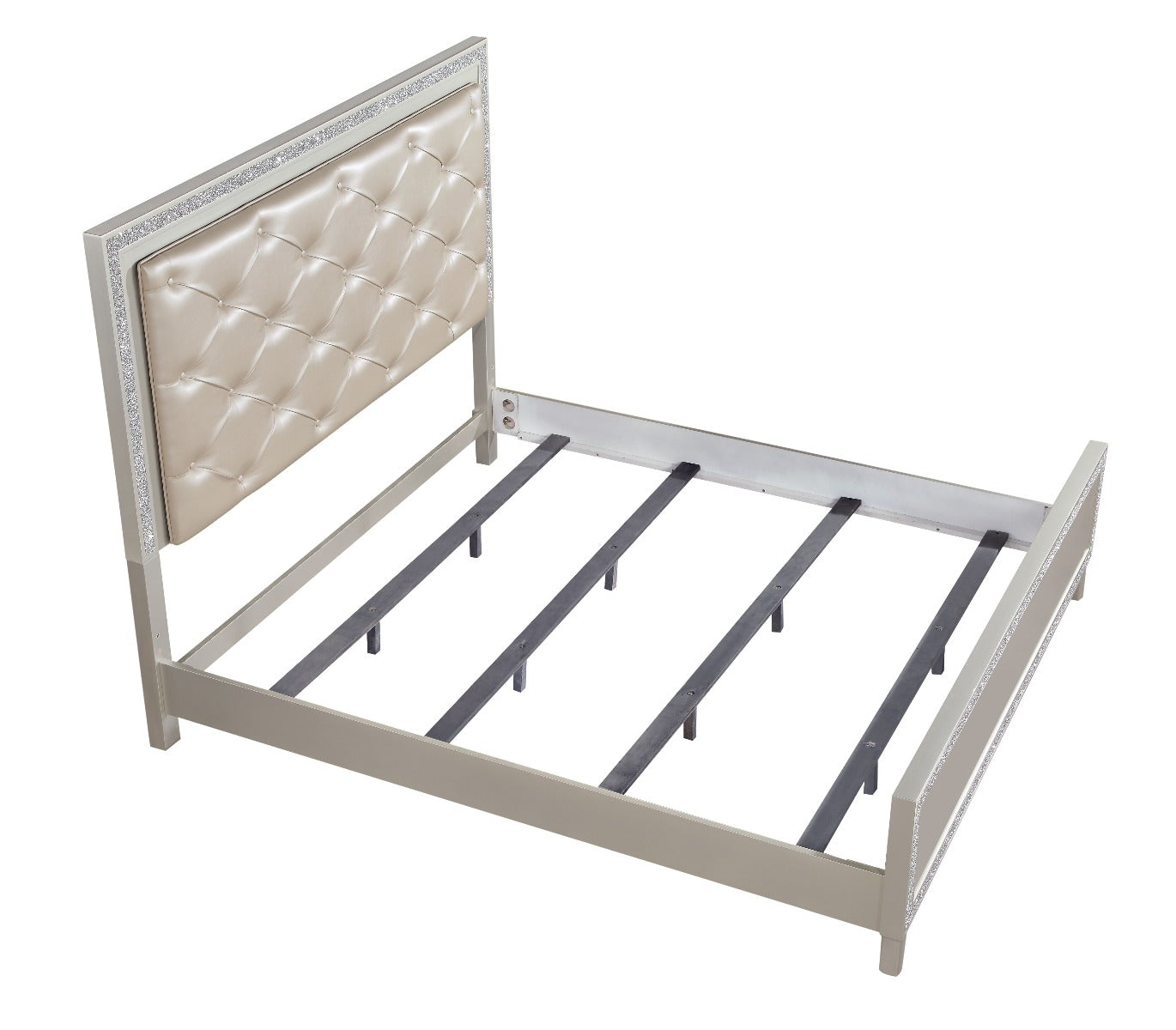 Sliverfluff Eastern King Bed By Acme Furniture | Beds | Modishstore - 8