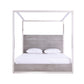 Modrest Arlene Modern Grey Elm & Stainless Steel Bedroom Set-5