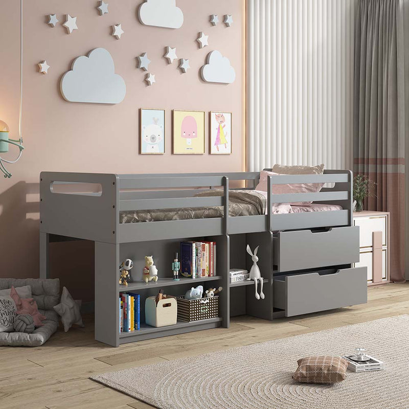 Fabiana Twin Loft Bed  By Acme Furniture | Beds | Modishstore
