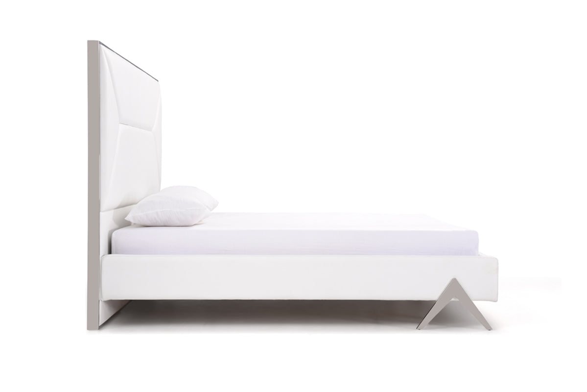 Modrest Candid Modern White Bed | Modishstore | Beds-3