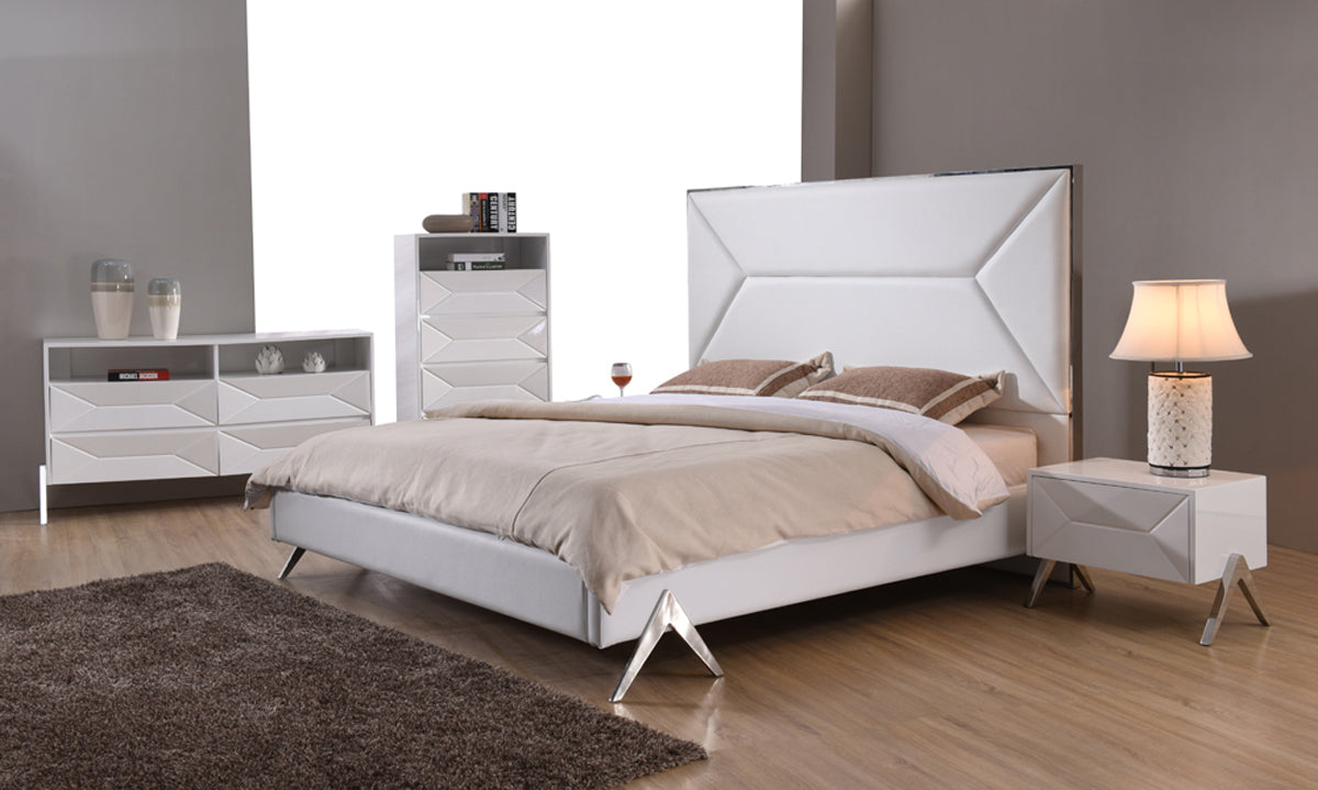 Modrest Candid Modern White Bedroom Set | Bedroom Sets | Modishstore - 2