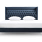 Modrest Wales Modern Blue Fabric Bed | Modishstore | Beds-2