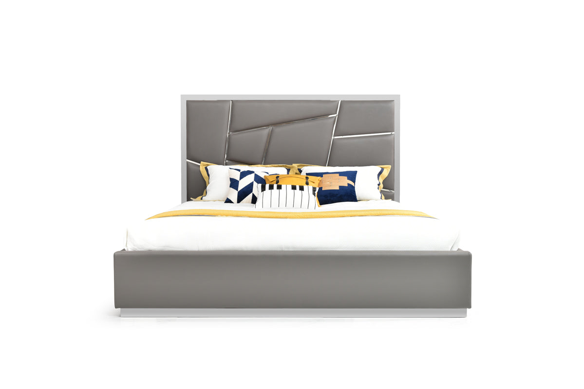 Modrest Chrysler Modern Grey Bedroom Set | Bedroom Sets | Modishstore - 3