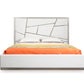 Modrest Chrysler Modern White Bonded Leather Bed | Beds | Modishstore - 3
