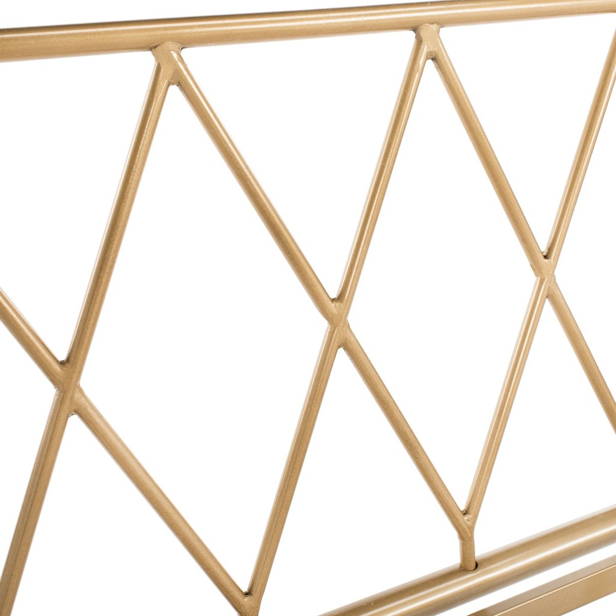 Safavieh Gatsby Bed Full Size - Gold | Beds | Modishstore - 3