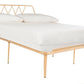 Safavieh Gatsby Bed Full Size - Gold | Beds | Modishstore - 2